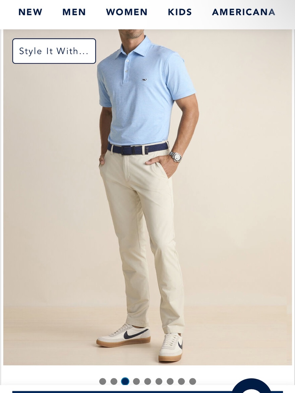 Vineyard Vines khaki on the go Performance Jim Nantz pants